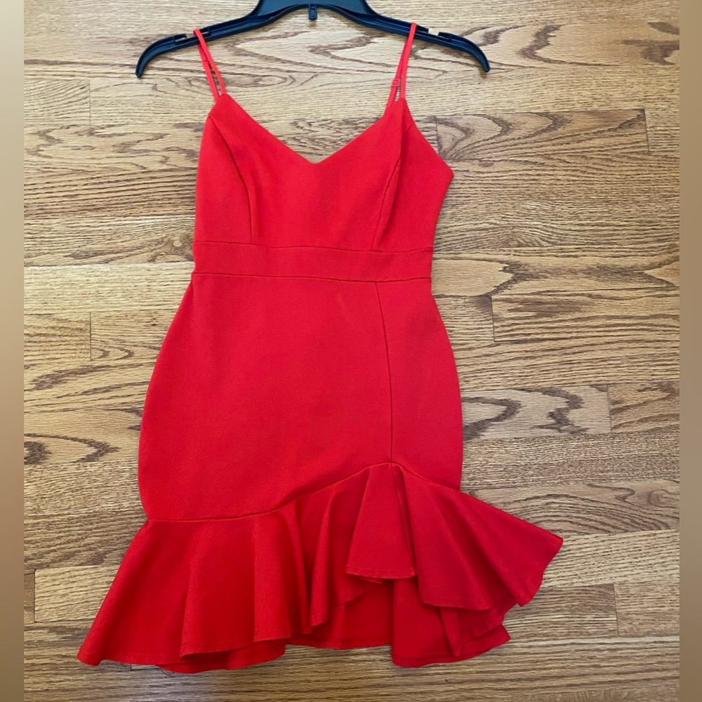 Red women’s dress